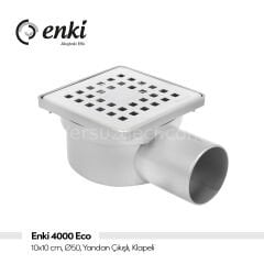 ENKİ 4000 Eco, 10x10cm, Ø50, Yandan Çıkışlı, Klapeli