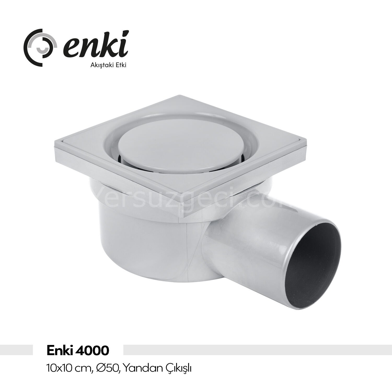 ENKİ 4000, 10x10 cm, Ø50, Yandan Çıkışlı