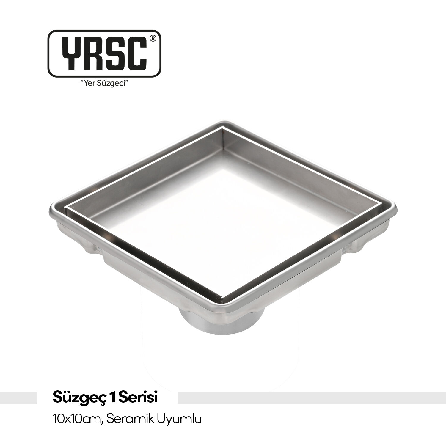 Süzgeç 1 Serisi - 10x10 cm, Seramik Uyumlu