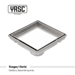 Süzgeç 1 Serisi - 10x10 cm, Seramik Uyumlu