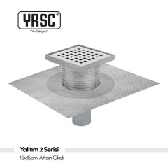 Yalıtım 2 Serisi - 15x15 cm Ø100 Alttan Çıkışlı