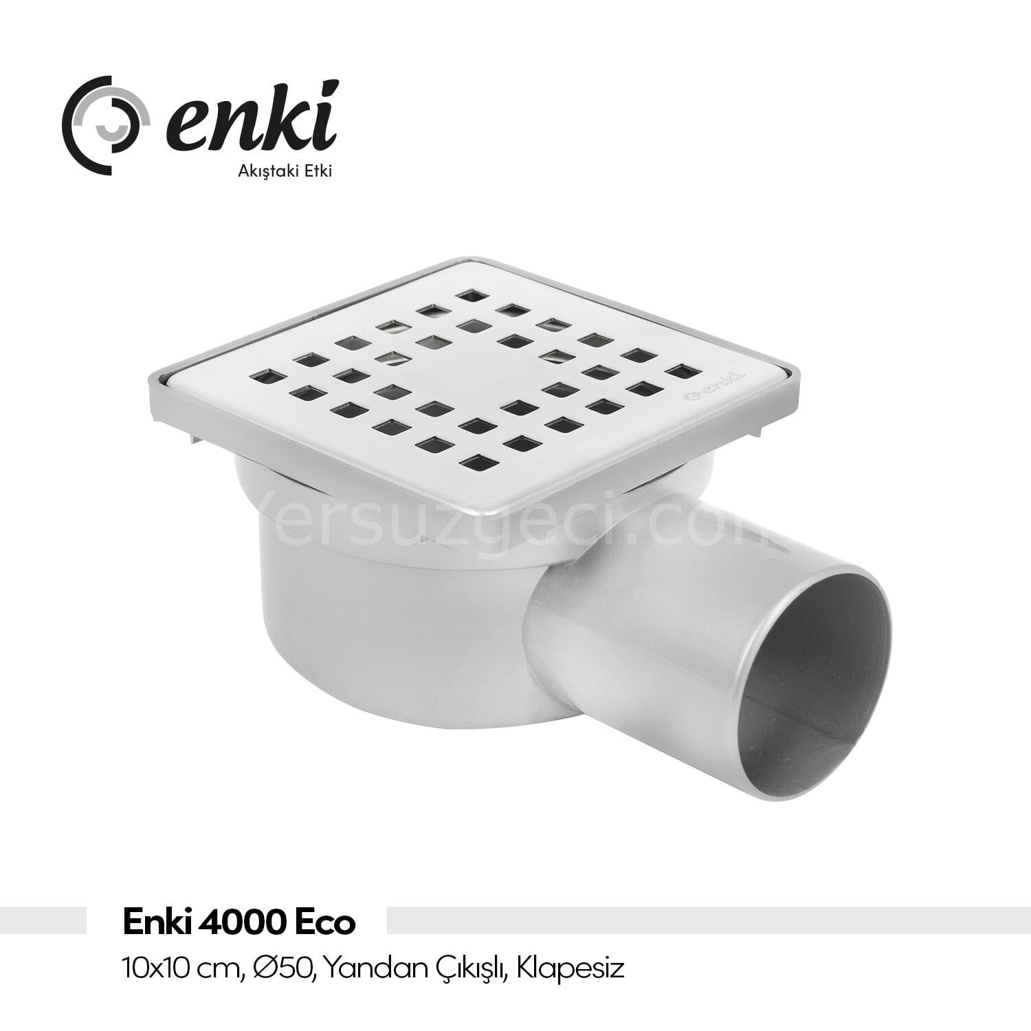 ENKİ 4000 Eco - 10x10cm, Ø50, Yandan Çıkışlı