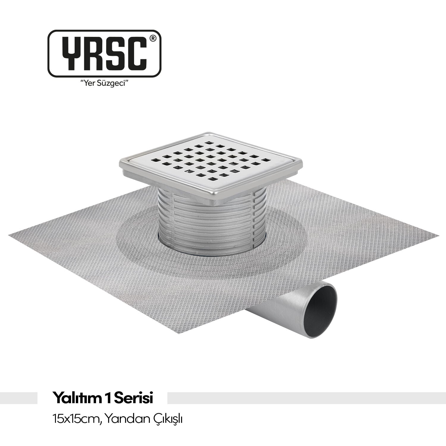 Yalıtım 1 Serisi - 15x15cm, Ø50, Yandan Çıkışlı