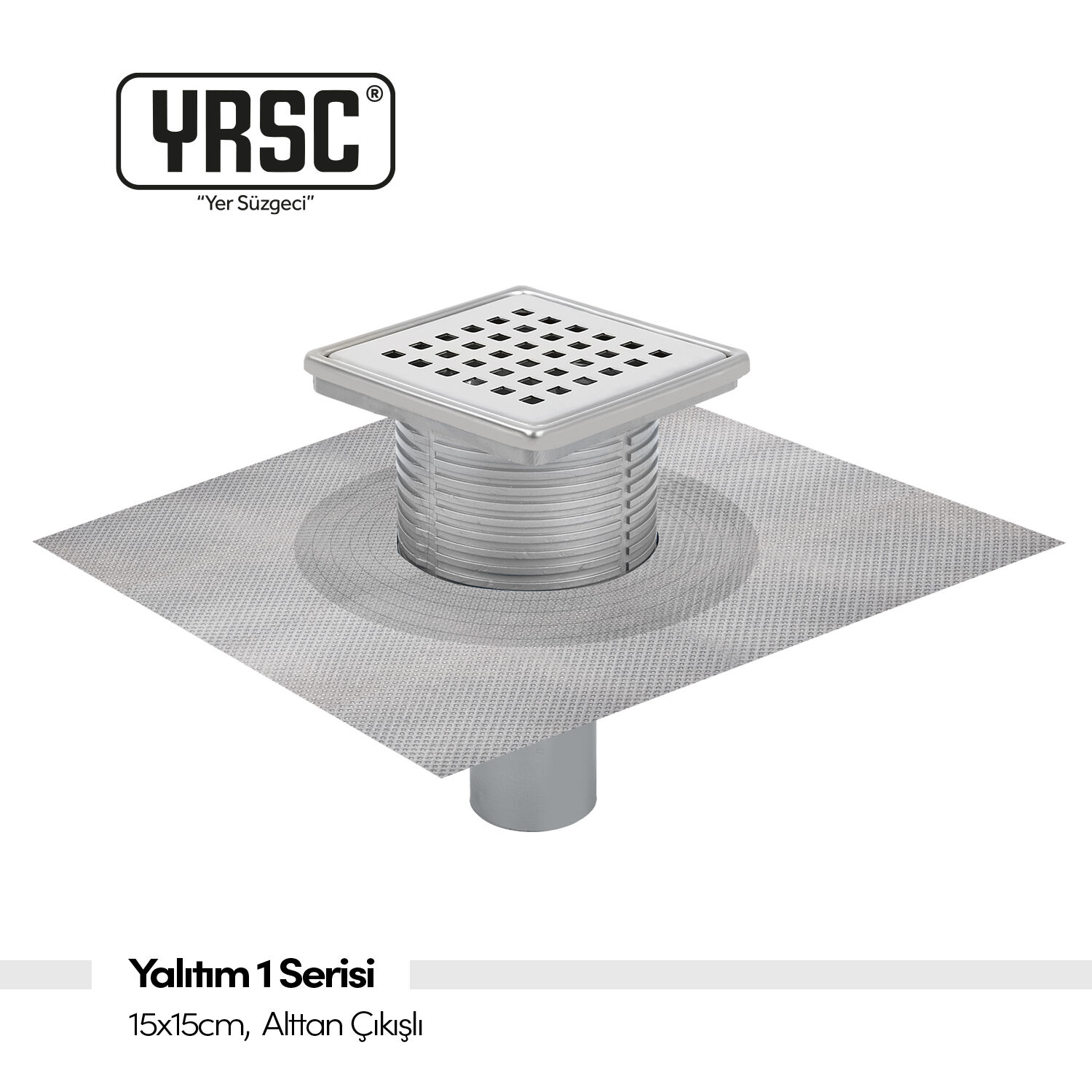 Yalıtım 1 Serisi - 15x15 cm Ø100 Alttan Çıkışlı