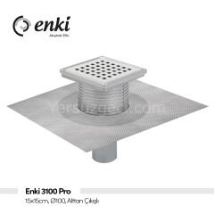 ENKİ 3100-Pro 15x15 cm Ø100 Alttan Çıkışlı