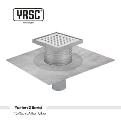 Yalıtım 2 Serisi - 15x15cm, Ø50, Alttan Çıkışlı