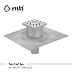 ENKİ 3100 Eco - 10x10cm, Ø70, Alttan Çıkışlı