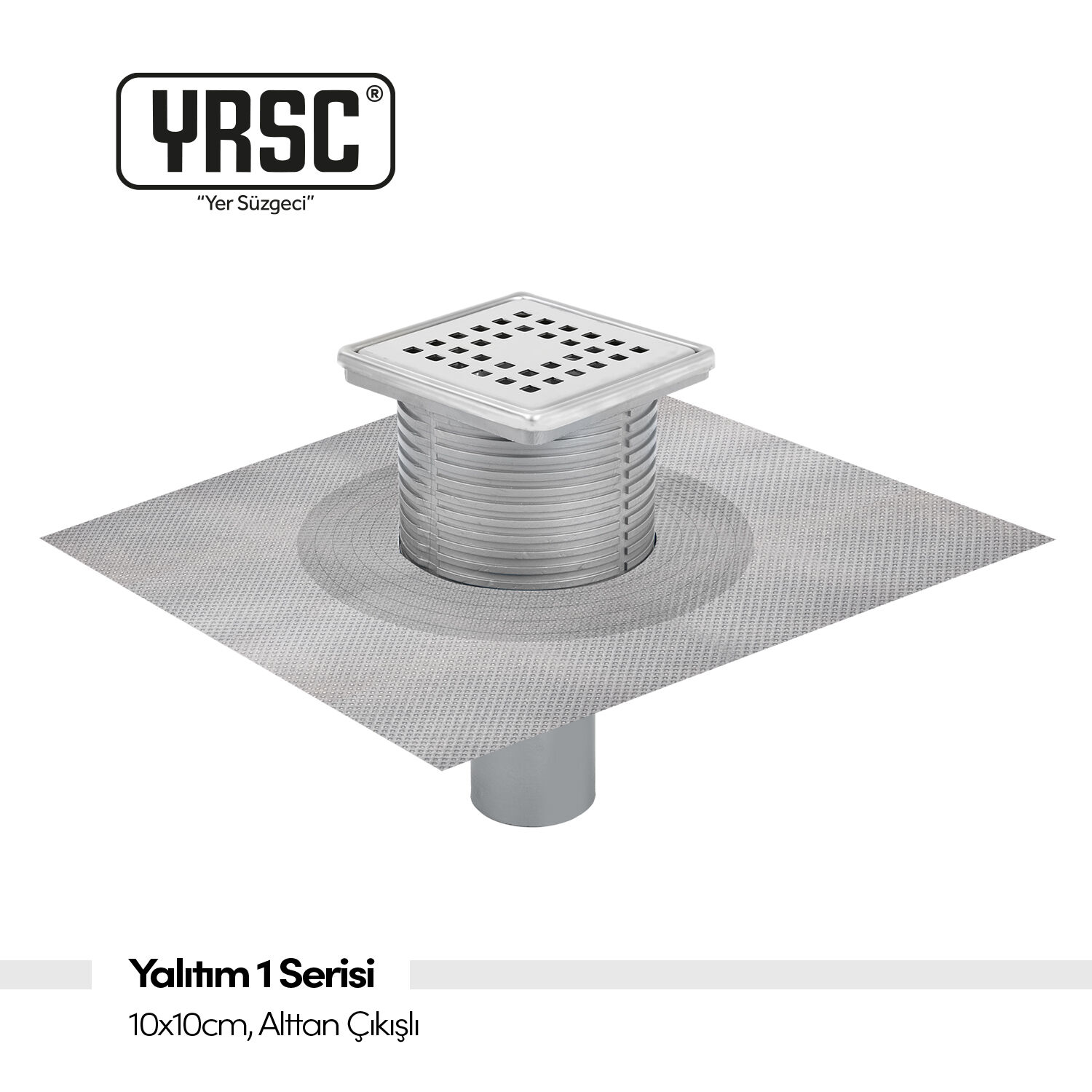 Yalıtım 1 Serisi - 10x10cm, Ø70, Alttan Çıkışlı