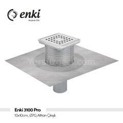 ENKİ 3100 Pro - 10x10cm, Ø70, Alttan Çıkışlı