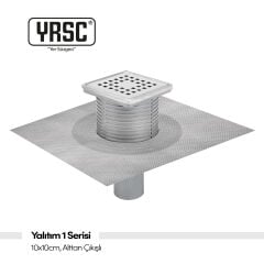 Yalıtım 1 Serisi - 10x10cm, Ø70, Alttan Çıkışlı