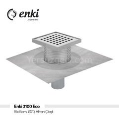 ENKİ 3100 Eco - 15x15cm, Ø70, Alttan Çıkışlı