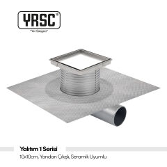 Yalıtım 1 Serisi - 15x15cm, Ø50, Yandan Çıkışlı, Seramik Uyumlu
