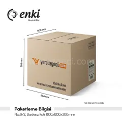 Enki 3100 Pro - 10x10cm, Ø50, Yandan Çıkışlı, Seramik Uyumlu