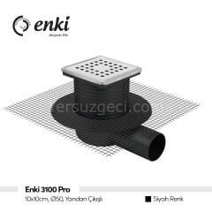 ENKİ 3100 Pro - 10x10cm, Ø50, Yandan Çıkışlı(Siyah Fileli)