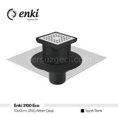 ENKİ 3100-Eco 10x10 Ø50 Alttan Çıkışlı(Siyah, Fileli)