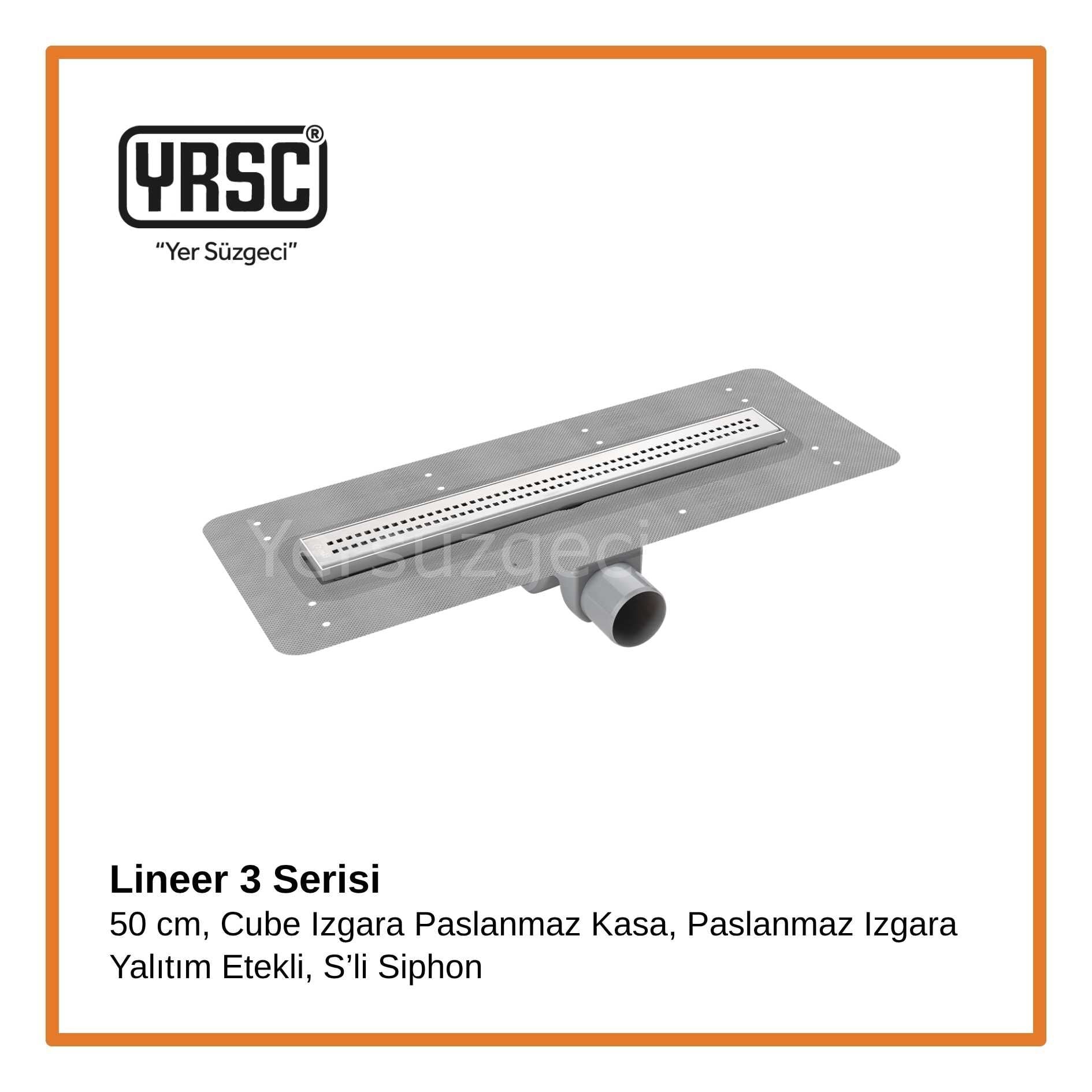 Lineer 3 Serisi, 50 cm, Cube