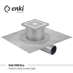 ENKİ 3100 Eco - 10x10cm, Ø50, Yandan Çıkışlı