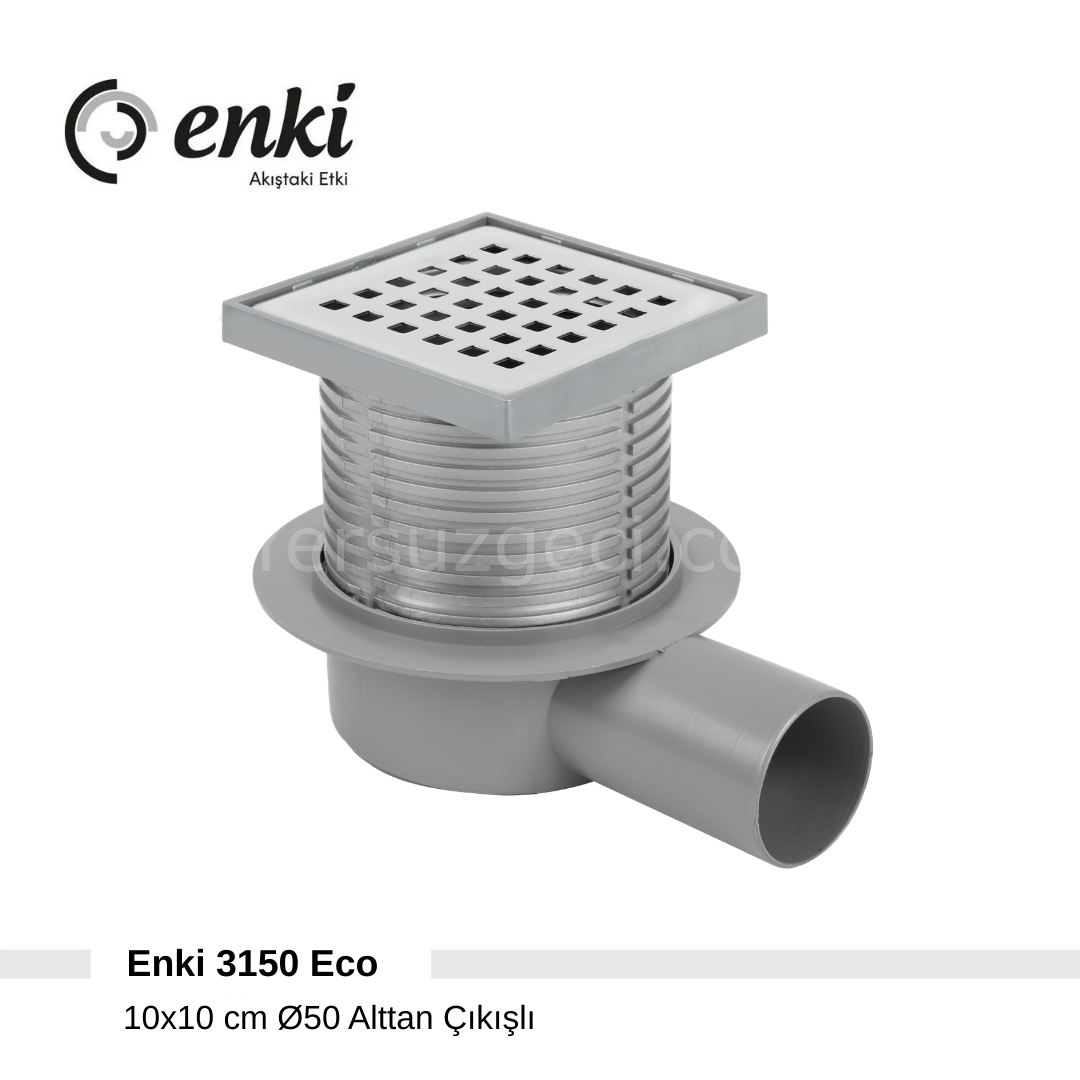 ENKİ 3150 Eco - 15x15cm, Ø70, Yandan Çıkışlı 60'lı Koli