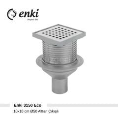 ENKİ 3150 Eco - 10x10cm, Ø50, Alttan Çıkışlı