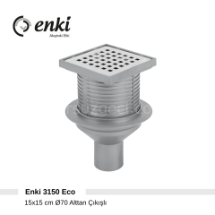 ENKİ 3150 Eco - 15x15cm, Ø70, Alttan Çıkışlı