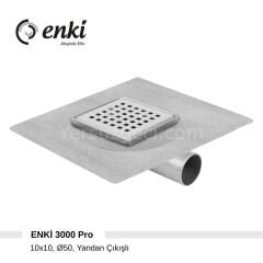 ENKİ 3000 Pro - 10x10cm, Ø50, Yandan Çıkışlı