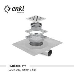 ENKİ 3000 Pro - 10x10cm, Ø50, Yandan Çıkışlı