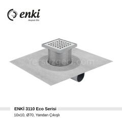 ENKİ 3110 Eco - 10x10cm, Ø70, Yandan Çıkışlı 50'li Koli
