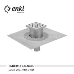 ENKİ 3110 Eco - 10x10cm, Ø70, Alttan Çıkışlı