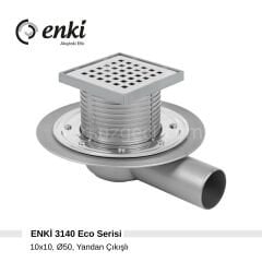 ENKİ 3140  Eco - 10x10cm, Ø50, Yandan Çıkışlı