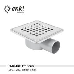 ENKİ 4000 Pro - 15x15cm, Ø50, Yandan Çıkışlı