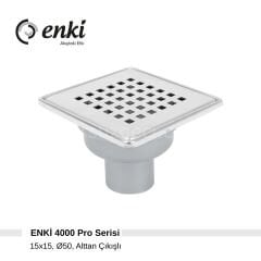 ENKİ 4000 Pro - 15x15cm, Ø50, Alttan Çıkışlı