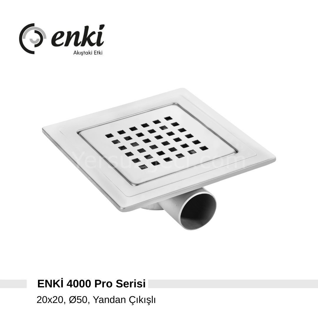 ENKİ 4000 Pro - 20x20cm, Ø50, Yandan Çıkışlı