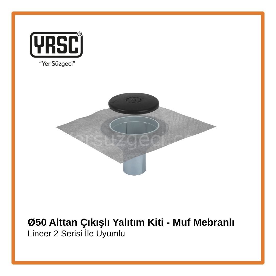 Ø50 Alttan Çıkışlı Yalıtım Kiti - Muf Mebranlı
